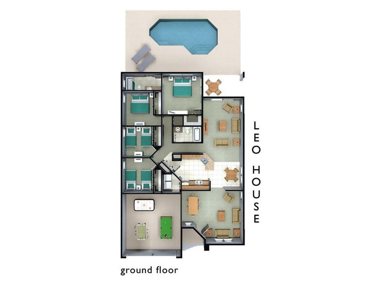 Spacious Villa With Private Pool - No Carpet - Disney Area 키시미 외부 사진
